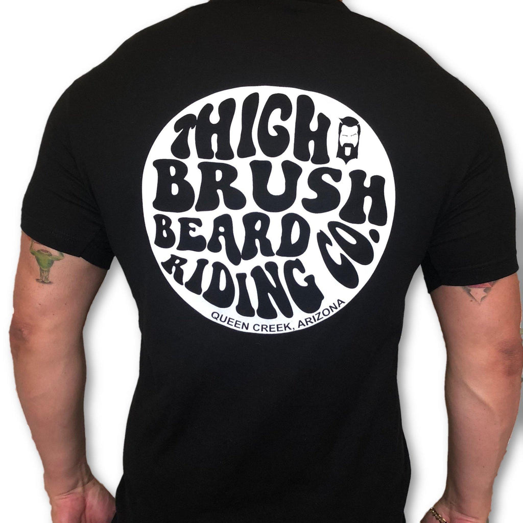 THIGHBRUSH® BEARD RIDING COMPANY - Men's Logo T-Shirt - Black - thighbrush