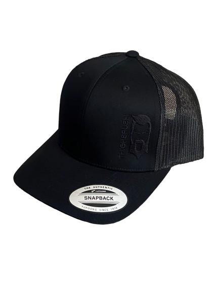 THIGHBRUSH® - Trucker Snapback Hat - Black on Black
