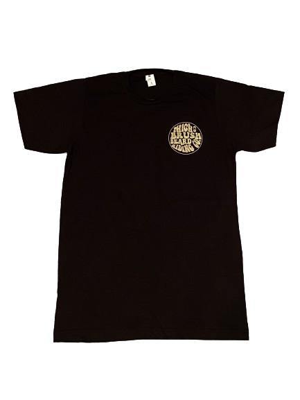 THIGHBRUSH® BEARD RIDING COMPANY - Men's Logo T-Shirt - Black with Gold