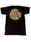 THIGHBRUSH® BEARD RIDING COMPANY - Men's Logo T-Shirt - Black with Gold
