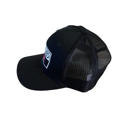 THIGHBRUSH® - TICKLED PINK - Trucker Snapback Hat  - Black