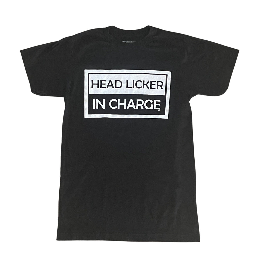 THIGHBRUSH® "HEAD LICKER IN CHARGE" - Men's T-Shirt - Black 