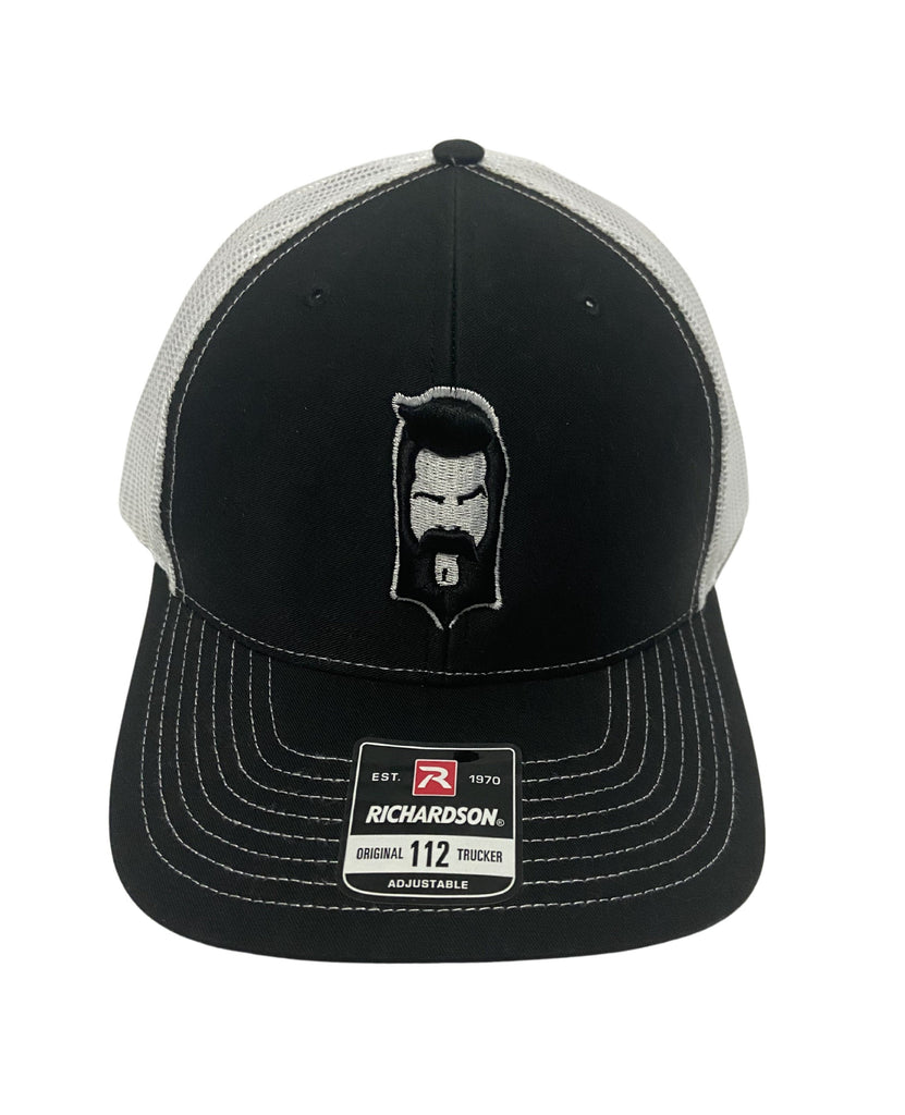 THIGHBRUSH® - Trucker Snapback Puff Hat - Black and White