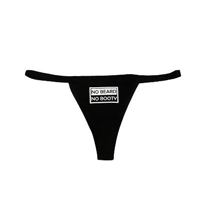Women's Thong Underwear NO BEARD NO BOOTY COLLECTION