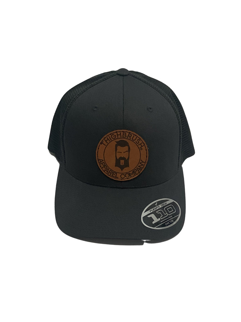THIGHBRUSH® APPAREL COMPANY - Snapback Hat with Leather Patch - Charcoal Grey