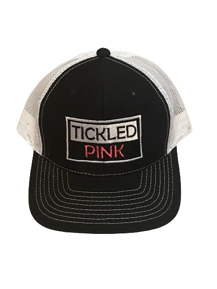 THIGHBRUSH® "Tickled Pink" - Trucker Snapback Hat - Black and White