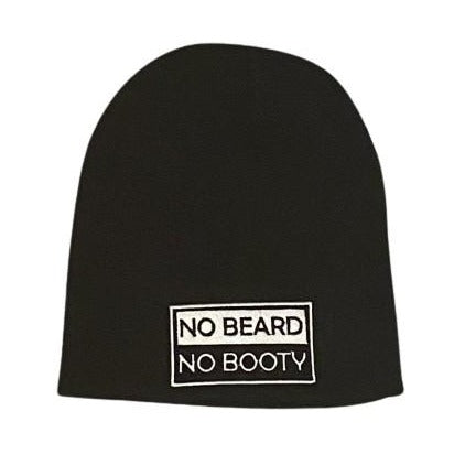 THIGHBRUSH® "NO BEARD, NO BOOTY" Beanies - Black with Patch