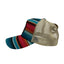 THIGHBRUSH® BEARD RIDING COMPANY - Criss-Cross Ponytail Trucker Snapback Hat - Multi Striped