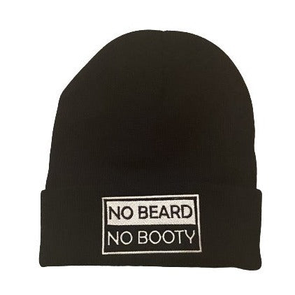 NO BEARD NO BOOTY® COLLECTION by THIGHBRUSH® - Cuffed Beanies - Black