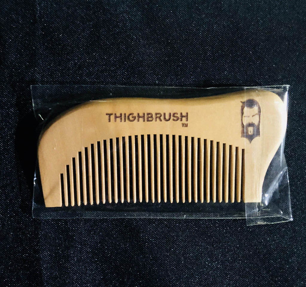 THIGHBRUSH Natural "Wood" Beard Comb - thighbrush