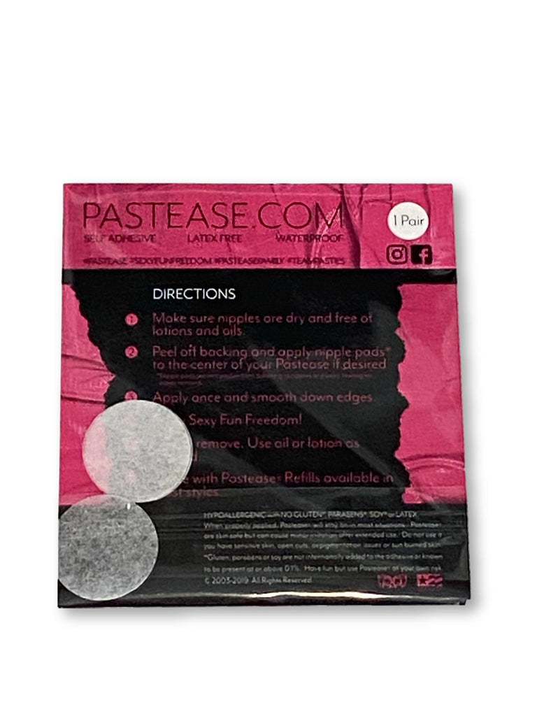 Pastease® Premium Pasties - THIGHBRUSH® "Tickled Pink"- Cross in Black