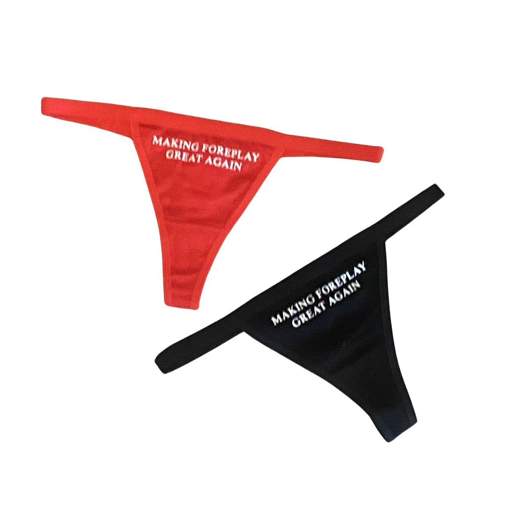 THIGHBRUSH® - MAKING FOREPLAY GREAT AGAIN - Women's Thong Underwear - Red