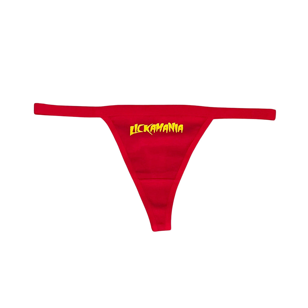THIGHBRUSH® - LICKAMANIA - Women's Thong Underwear - Red 
