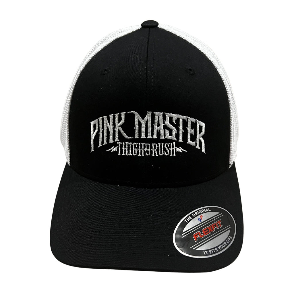 THIGHBRUSH® - PINK MASTER - Flex Fit Trucker Hat - Black and White Media 2 of 5