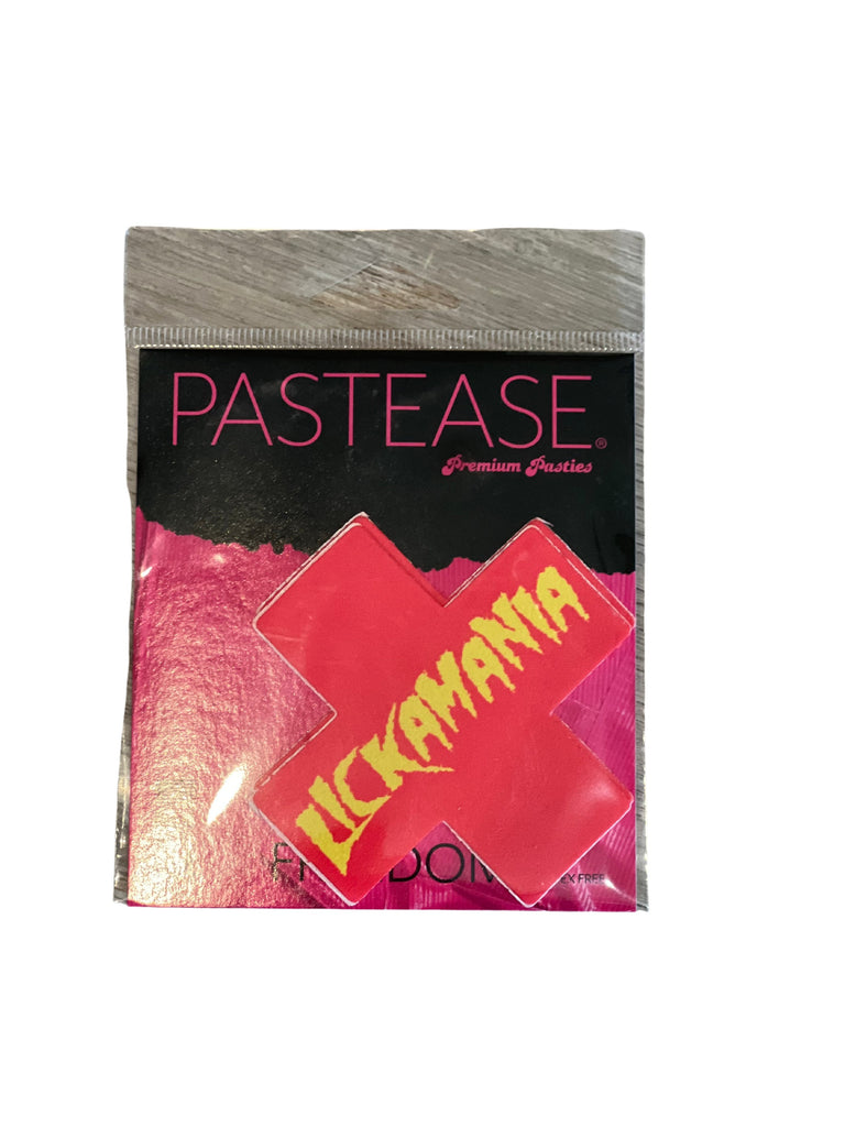 PASTEASE® Premium Pasties - THIGHBRUSH® "LICKAMANIA" - Cross in Red