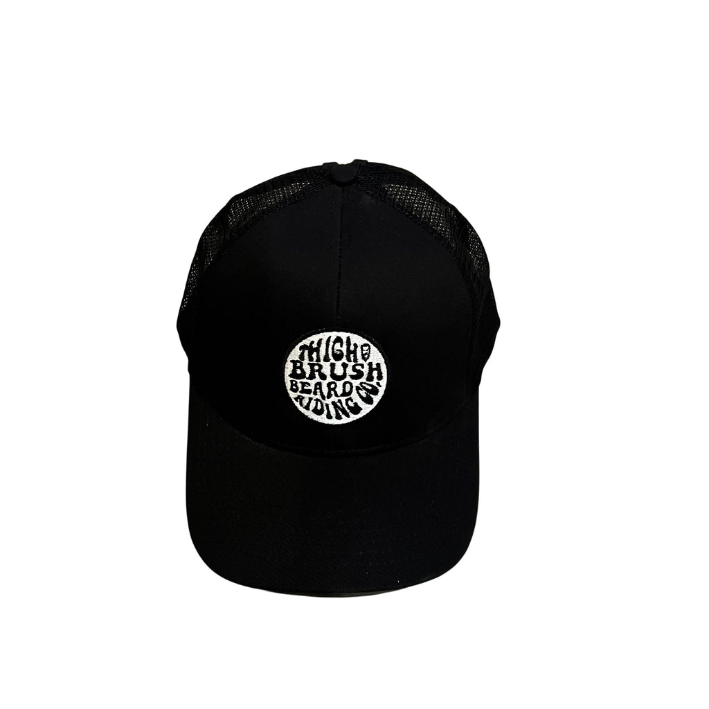 THIGHBRUSH® BEARD RIDING COMPANY - Ponytail Trucker Snapback Hat - Black