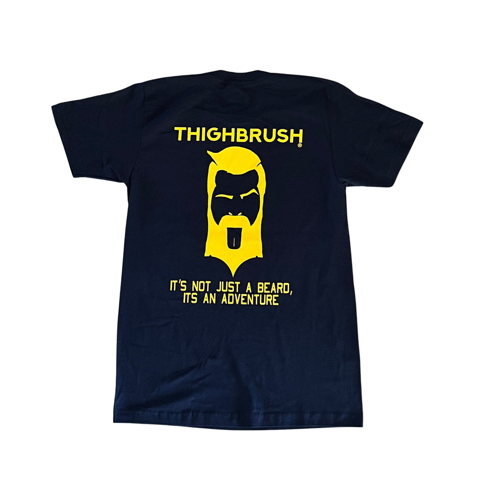 THIGHBRUSH® TACTICAL - ARMED FORCES COLLECTION - "It's Not Just a Beard, It's an Adventure" Men's T-Shirt - Navy