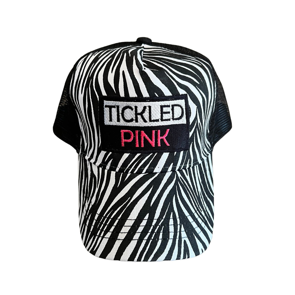 THIGHBRUSH® - TICKLED PINK - Trucker Snapback Hat - Zebra