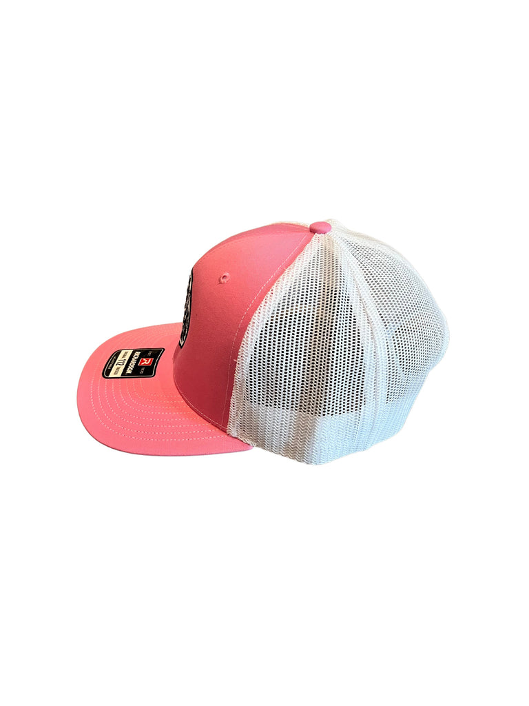 THIGHBRUSH® BEARD RIDING COMPANY - Trucker Snapback Hat - Pink/White