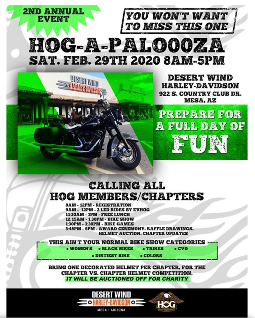 HOG-A-PALOOZA - Desert Wind Harley-Davidson -  Saturday, February 29, 2020 - THIGHBRUSH®