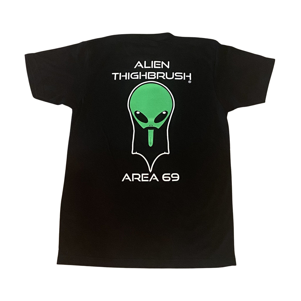 ALIEN THIGHBRUSH® - "AREA 69" - Men's T-Shirt - Black