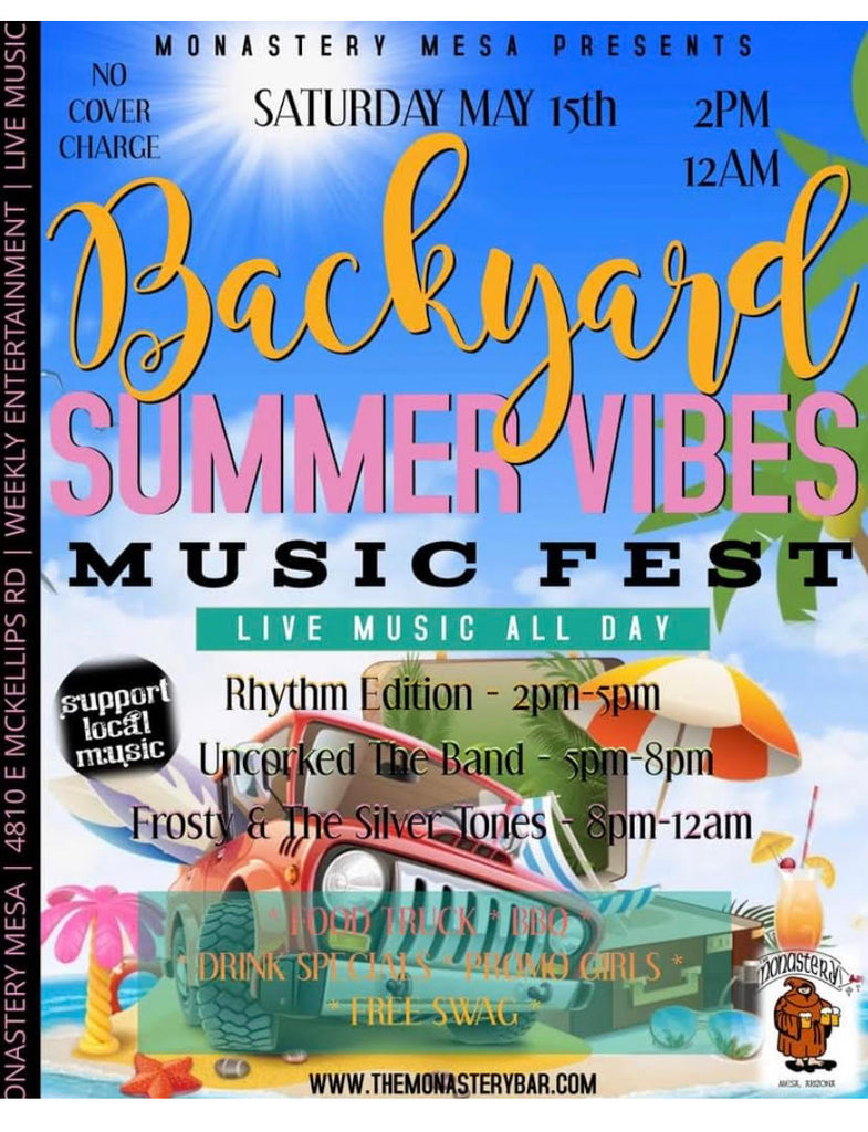 BACKYARD SUMMER VIBES MUSIC FEST - SATURDAY, MAY 15, 2021 - 2PM-12AM