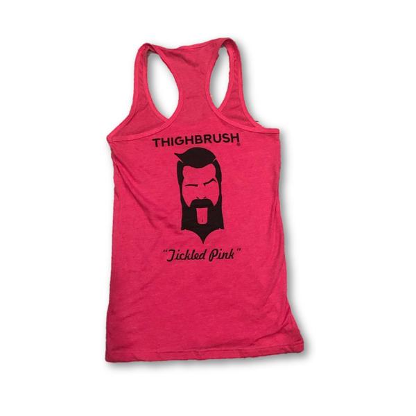 NEW! THIGHBRUSH "Tickled Pink" Ladies Tank Top in Heather Fuchsia
