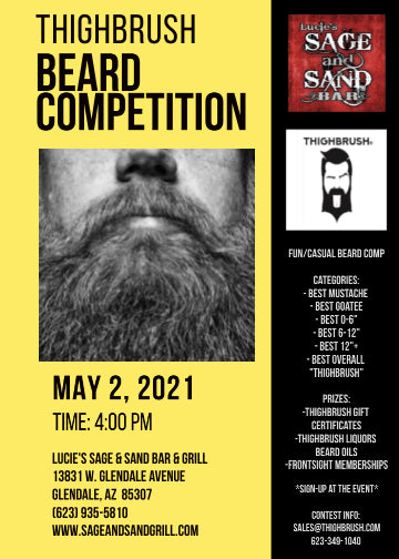 THIGHBRUSH Will be a Sponsor/Vendor at the Sage & Sand 8th Annual Poker Run - May 2nd, 2021 - THIGHBRUSH BEARD COMPETITION AT 4PM!