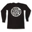 THIGHBRUSH BEARD RIDING COMPANY - LONG SLEEVE BLACK T-SHIRT WITH WHITE LOGO