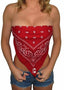 New! THIGHBRUSH® Women's "Bling" Bandana Top with Genuine Swarovski Crystals