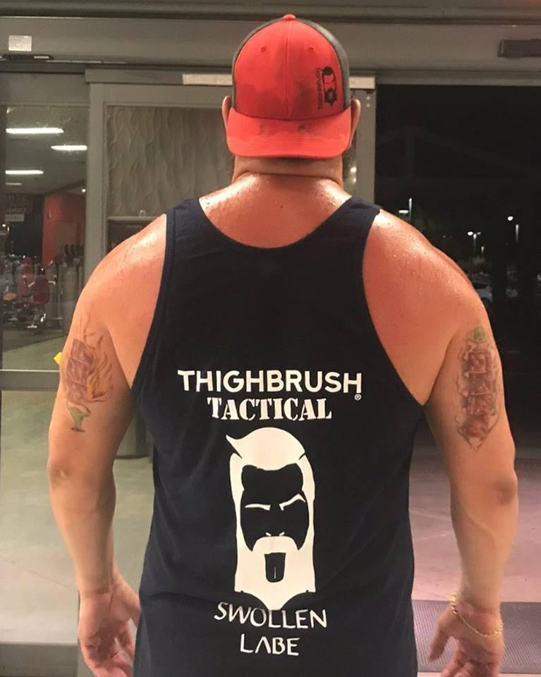 THIGHBRUSH® TACTICAL "SWOLLEN LABE" Men's Tank Top - Now on Sale! - THIGHBRUSH®