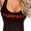 Brand New & Red Hot!  THIGHBRUSH® Women's "Glitter Tank" in Black with Red Glitter
