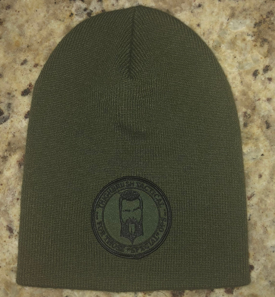 THIGHBRUSH TACTICAL Beanies "For Those Special Ops" Patch on Front in  Black, Charcoal, Grey, Olive - Just $15.00 Each!