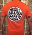 THIGHBRUSH "Beard Riding Company" Men's Logo T-Shirt - Tangerine