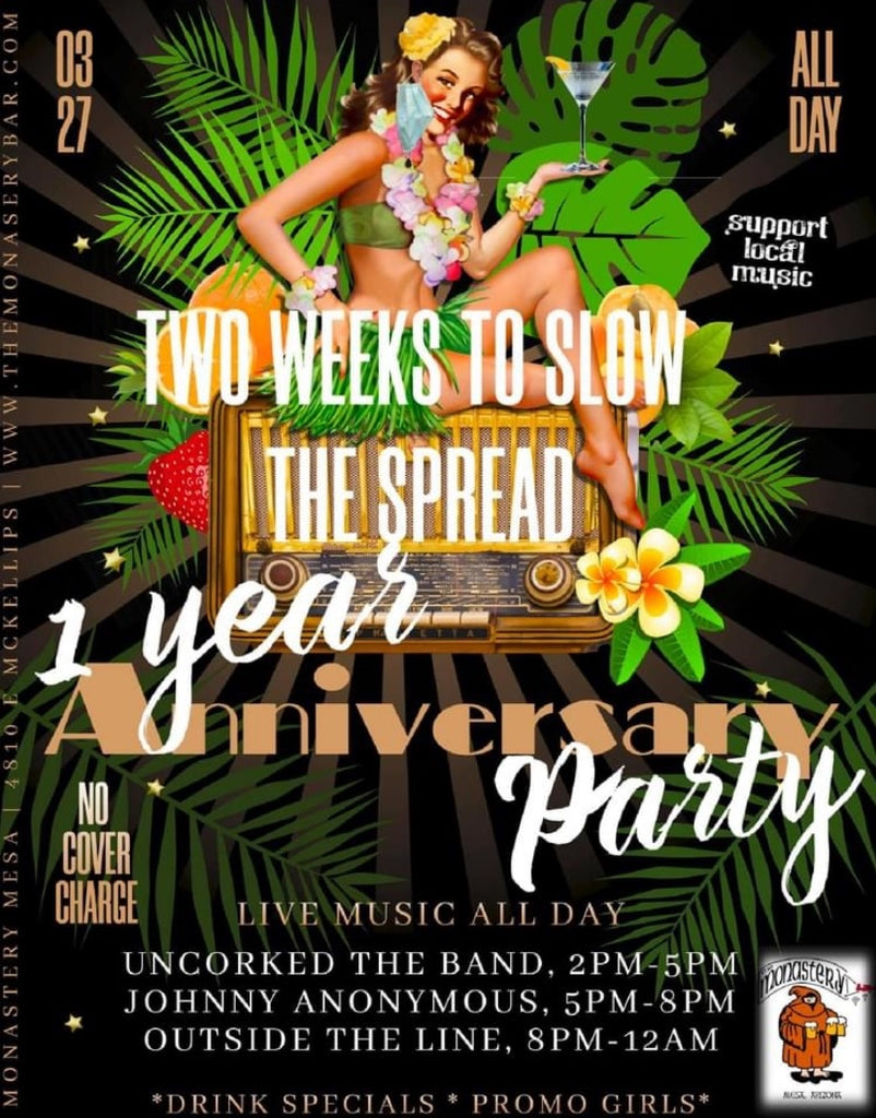 THIGHBRUSH® will be a Vendor at the Two Weeks to Slow the Spread One Year Anniversary Party!