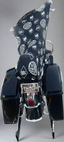THIGHBRUSH® - LOGO BLAST - Water Repellant Motorcycle Cover and Sun Shade