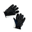 THIGHBRUSH® - Leather Motorcycle Riding Gloves - Black and White