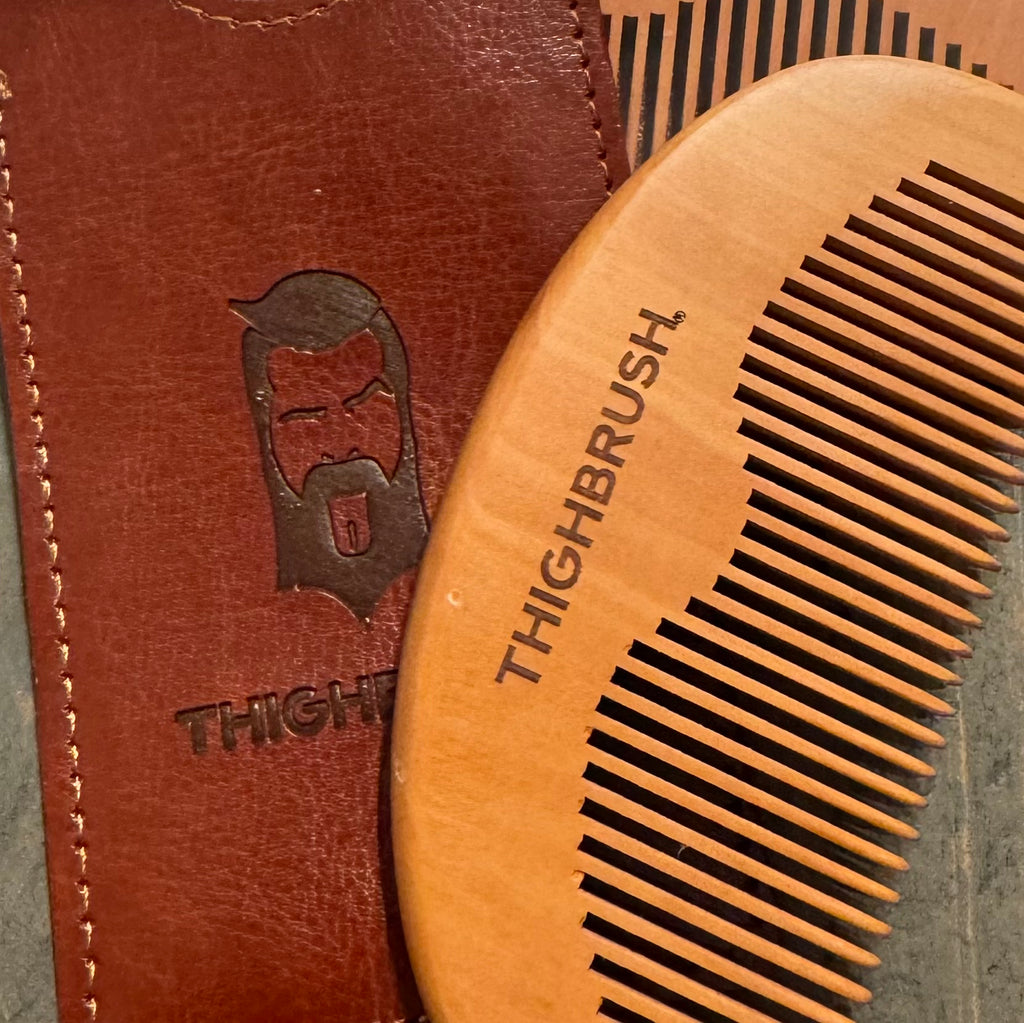 THIGHBRUSH® Natural "Wood" Beard Comb