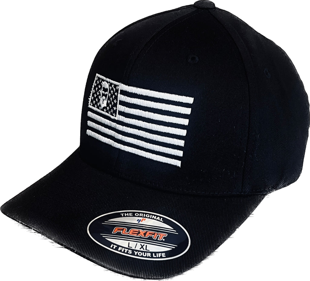 THIGHBRUSH® - Patriotic FlexFit Hat - Black