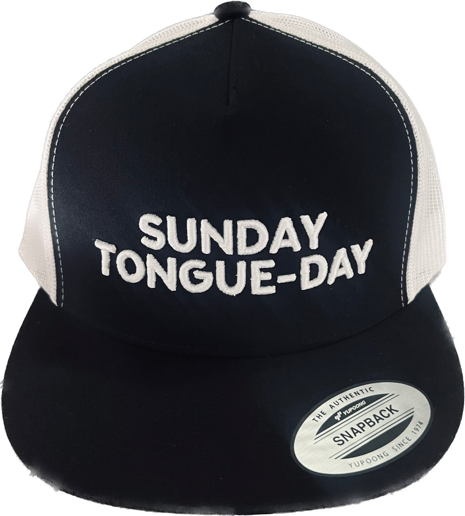 THIGHBRUSH® - SUNDAY TONGUE-DAY - Flat Bill Trucker Snapback Hat