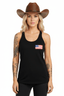 THIGHBRUSH® - STARS AND STRIPES - Women's Tank Top - Black