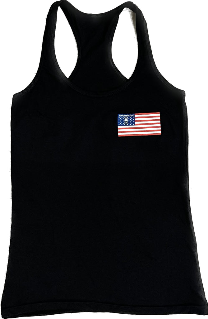 THIGHBRUSH® - STARS AND STRIPES - Women's Tank Top - Black