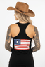 THIGHBRUSH® - STARS AND STRIPES - Women's Tank Top - Black