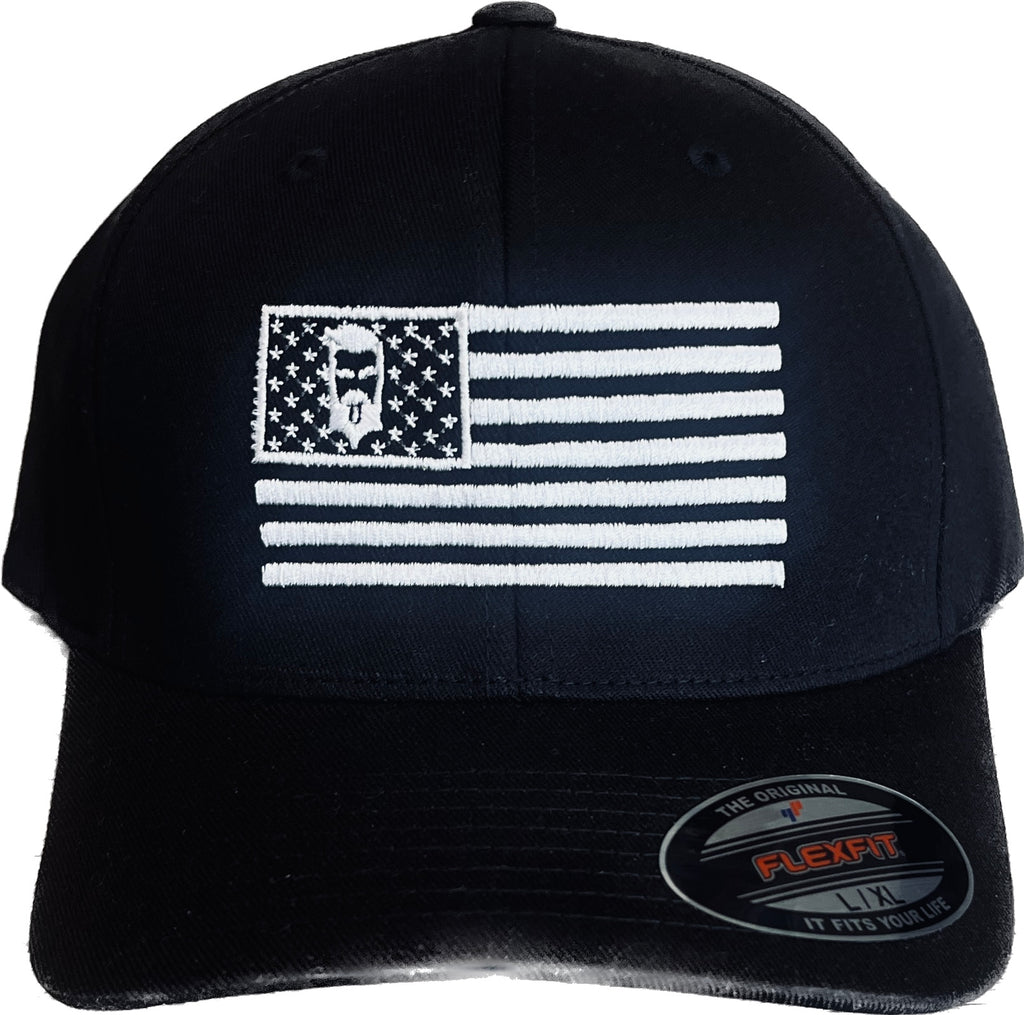 THIGHBRUSH® - Patriotic FlexFit Hat - Black