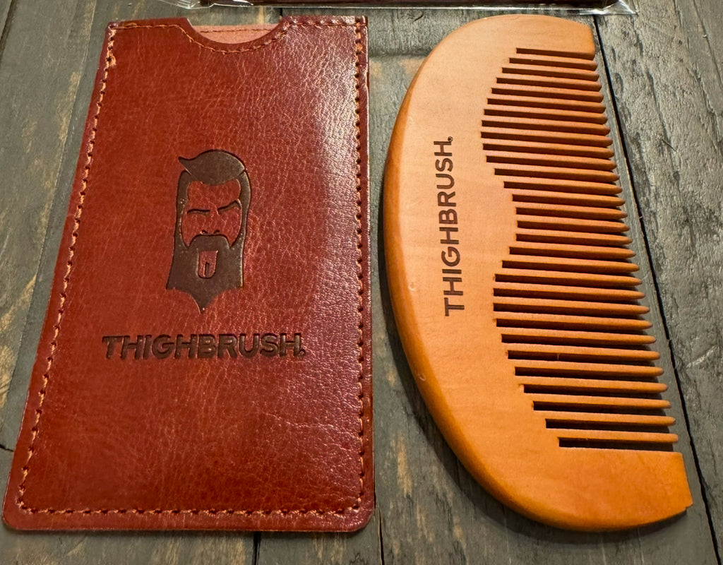 THIGHBRUSH® Natural "Wood" Beard Comb