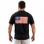 THIGHBRUSH® -STARS AND STRIPES - Men's T-Shirt - Black