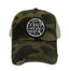 THIGHBRUSH® BEARD RIDING COMPANY - Criss-Cross Ponytail Trucker Snapback Hat - Camo