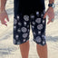THIGHBRUSH® - LOGO BLAST - Men's Board Shorts - Black