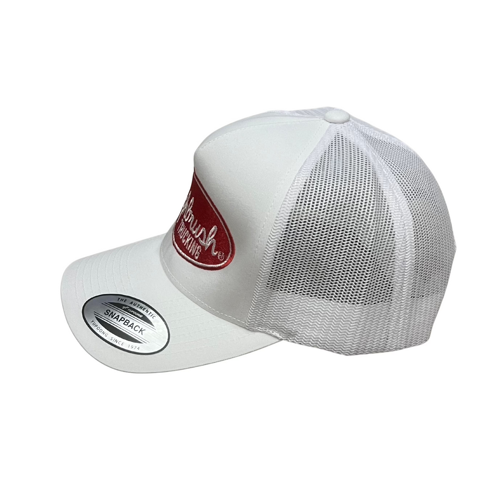 THIGHBRUSH® TRUCKING - Trucker Snapback Hat  - White