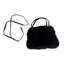 THIGHBRUSH® - Fur Clutch Handbag in Black